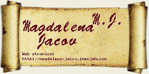 Magdalena Jačov vizit kartica